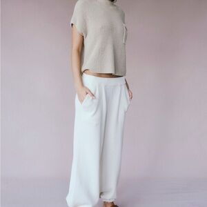 Free People Freya Sweater Set in oatmeal/bone